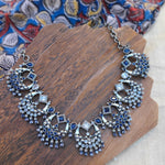 Ariyah silver alike necklace set