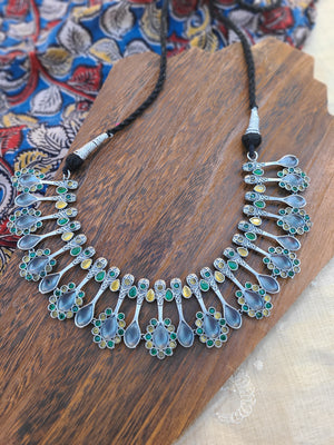 Alli Dual tone  necklace set