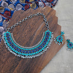 Maha Silver Alike  Necklace set