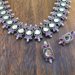 Ariyah silver alike necklace set