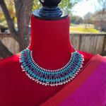 Alicia silver alike necklace set