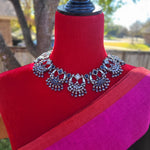 Ariyah silver alike necklace set