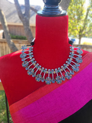 Alli Dual tone  necklace set