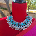 Aadhira handmade Silver Alike Necklace