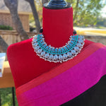 Aadhira handmade Silver Alike Necklace