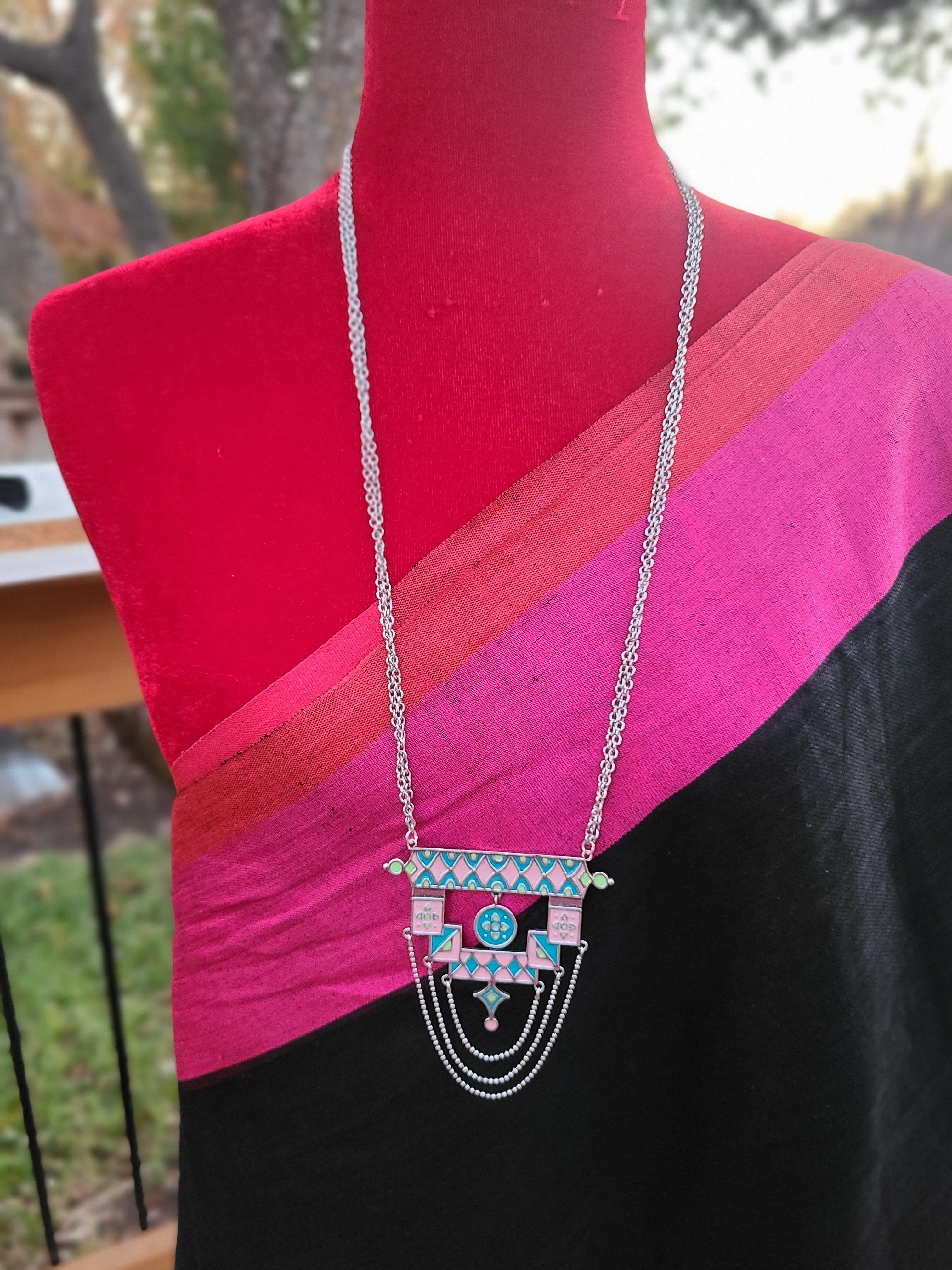 Amarpali silver alike pendant necklace