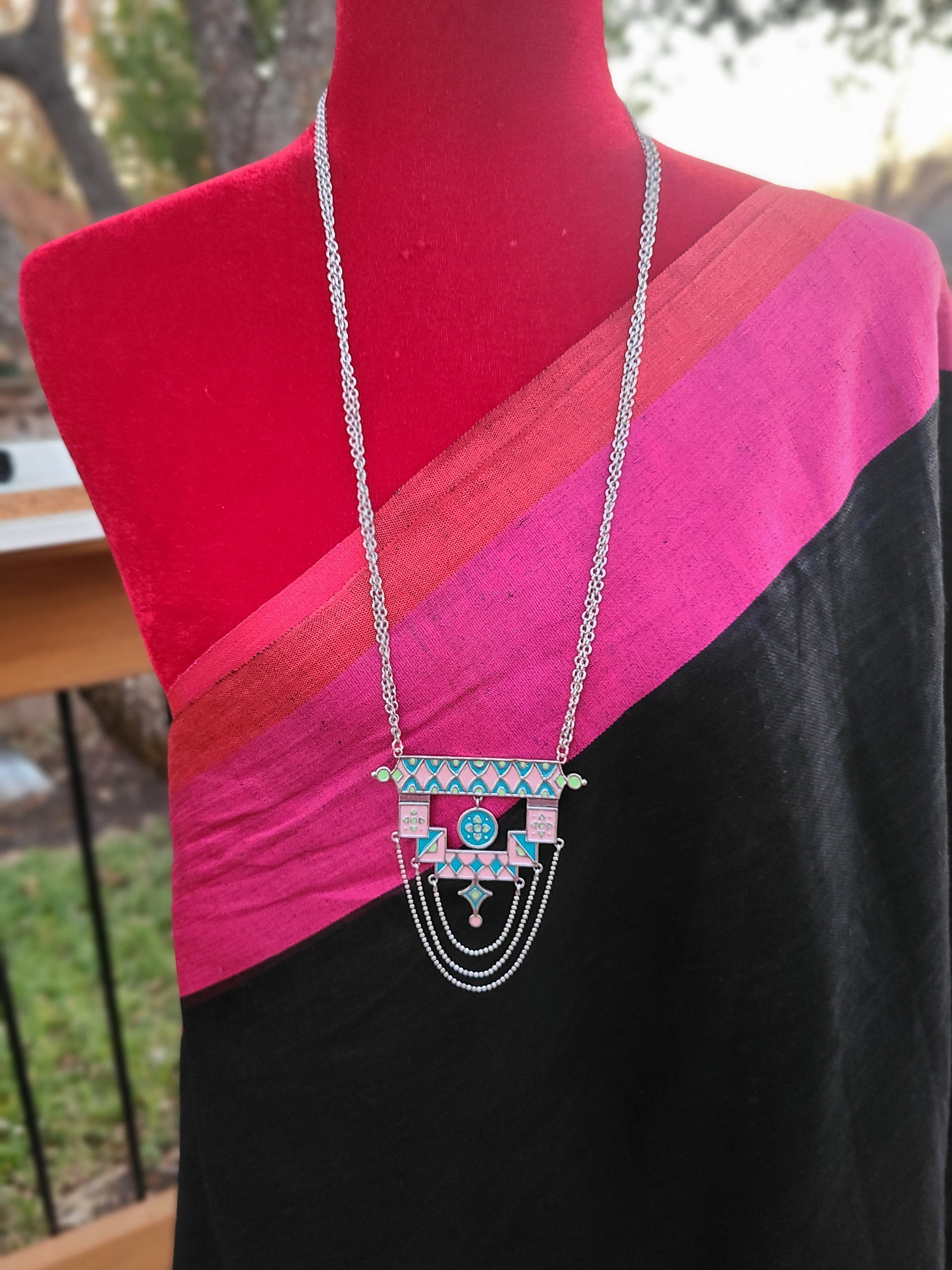Amarpali silver alike pendant necklace