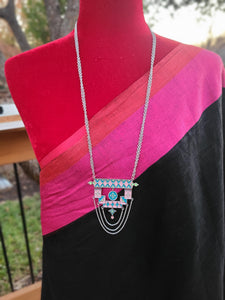 Amarpali silver alike pendant necklace
