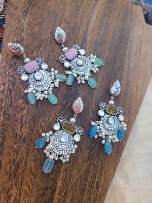 Alia silver alike earrings