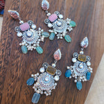 Alia silver alike earrings