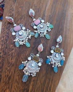 Alia silver alike earrings