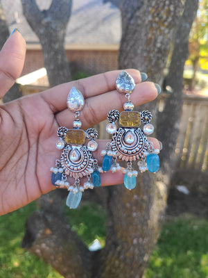Alia silver alike earrings