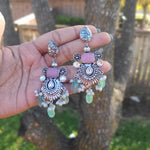 Alia silver alike earrings
