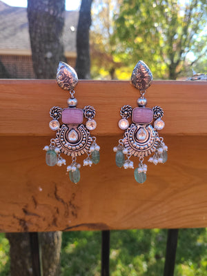 Alia silver alike earrings