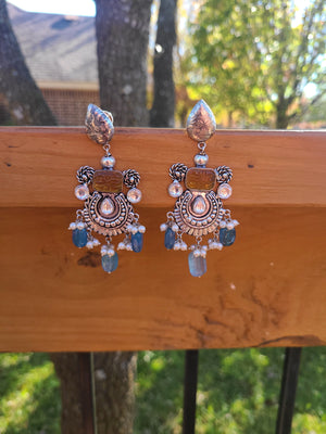 Alia silver alike earrings