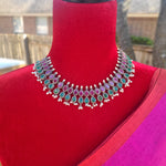 Ariyah silver alike necklace set