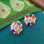 Aksha pachi kundan earrings