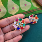 Aksha pachi kundan earrings