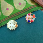 Aksha pachi kundan earrings
