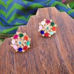 Aksha pachi kundan earrings