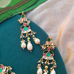 Ashwitha  pachi kundan necklace set
