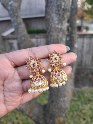 Bhagi jhumka earrings