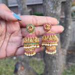 Bhrithi 2 layer jhumka earrings