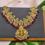 Dashavatharam designer gold plated necklace set