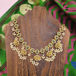 Saryia designer gold plated necklace set