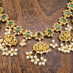 Saryia designer gold plated necklace set