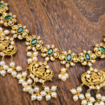 Saryia designer gold plated necklace set