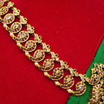 Mango mala anique gold plated necklace set