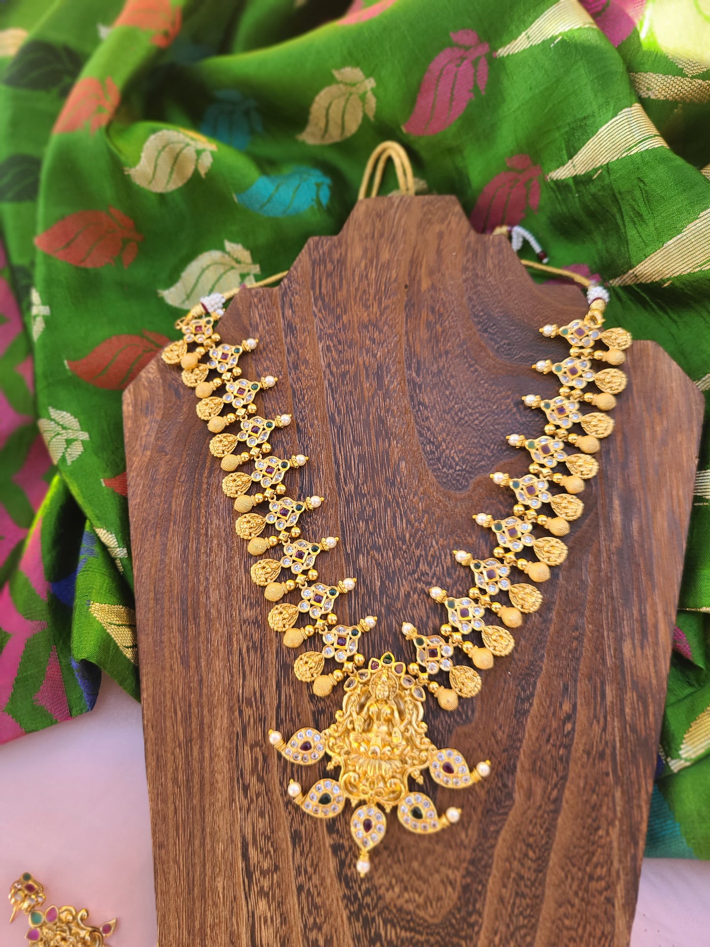 Satya designer gold plated necklace set