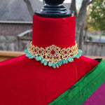 Mohini designer gold plated choker necklace set