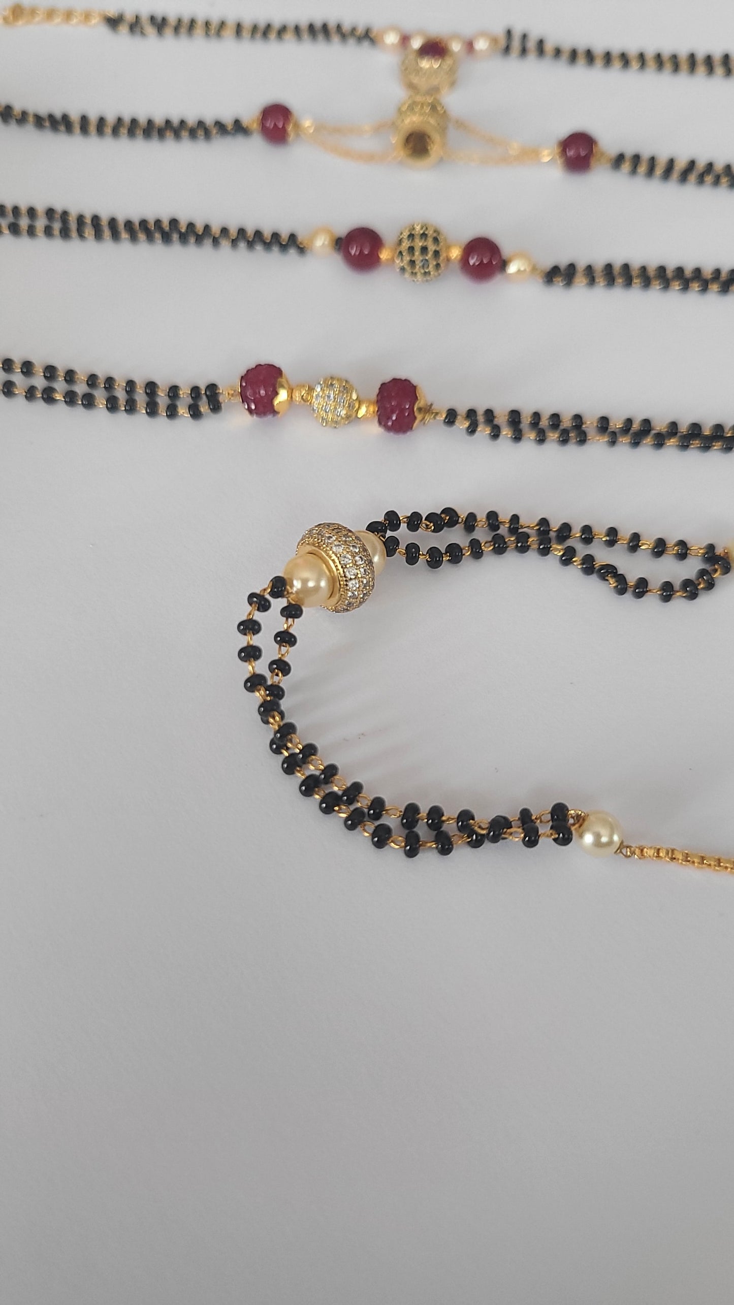 Black bead bracelet