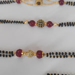 Black bead bracelet