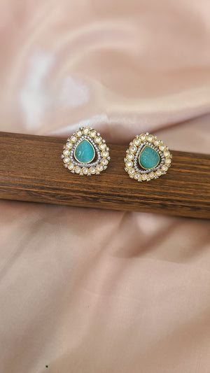 Aksha polki kundan earrings