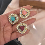 Aksha polki kundan earrings