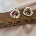 Aksha polki kundan earrings