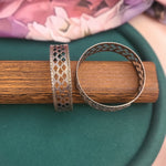 Silver alike contemporary 2 '6 bangles