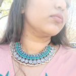 Aadhira handmade Silver Alike Necklace
