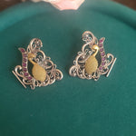 Dualtone stud earrings