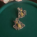 Dualtone stud earrings