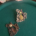 Dualtone stud earrings