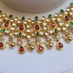 Anitha pachi kundan necklace set