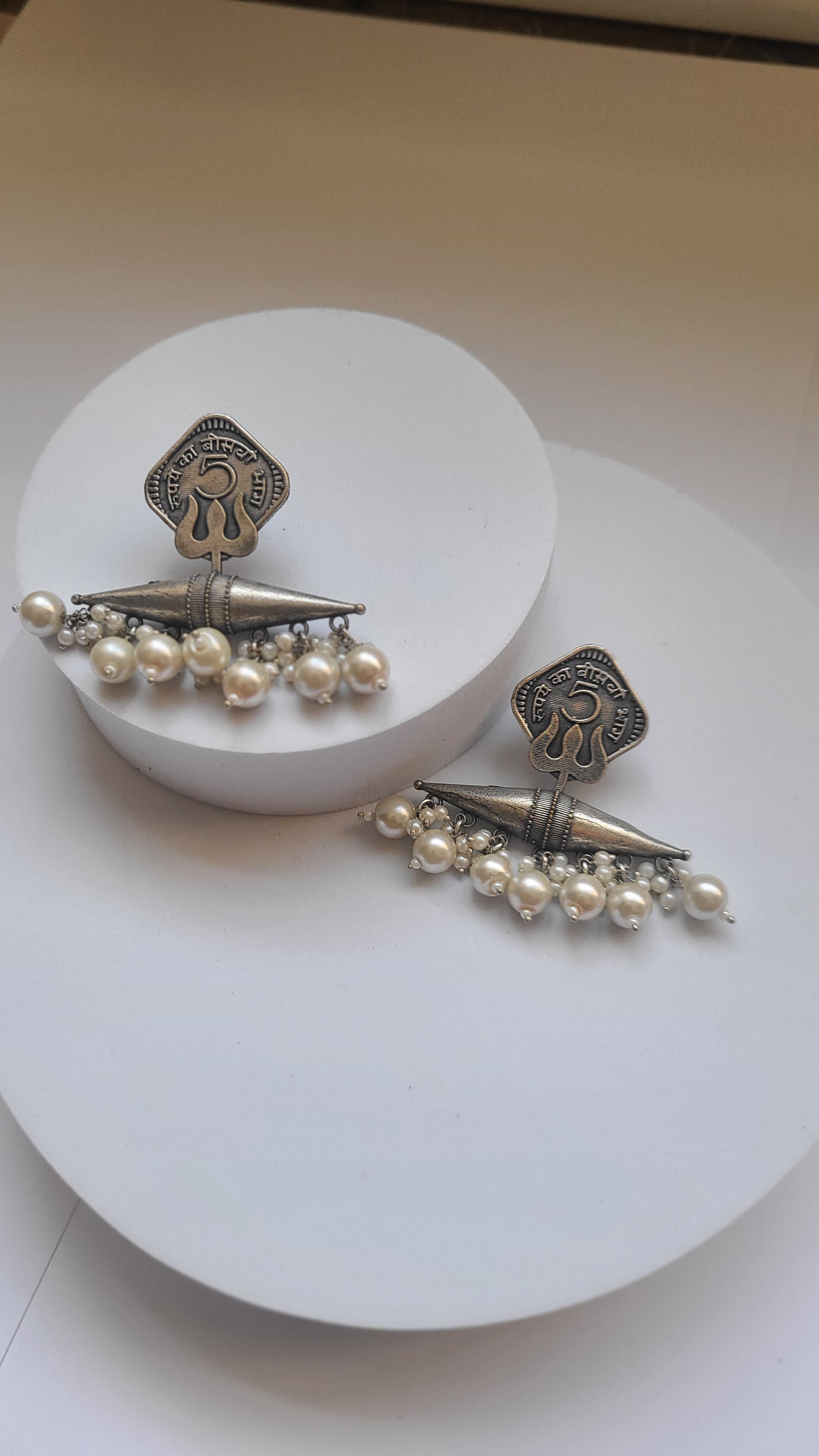 Leeya unique silver alike earrings collection
