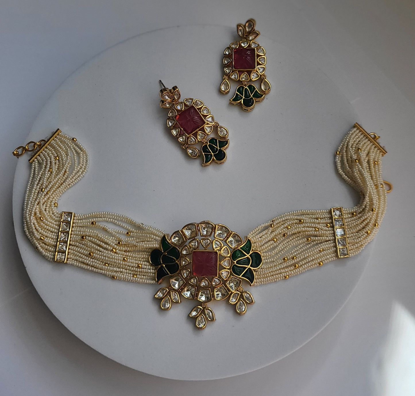 Anaya polki necklace set
