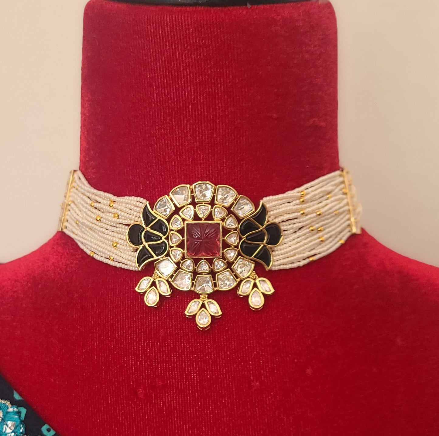 Anaya polki necklace set