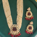 Anaya polki necklace set