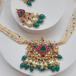 Anaya pachi kundan choker necklace set